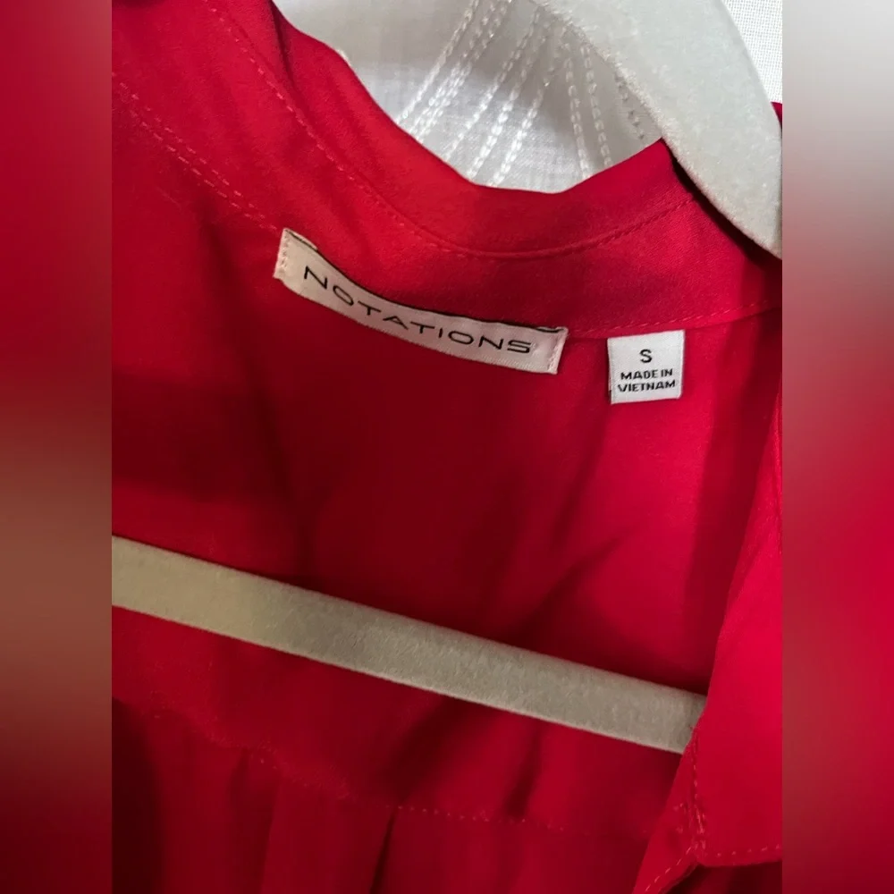 Red button down - Picture 2 of 3